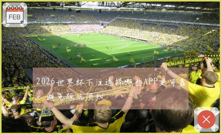 2026世界杯下注选择哪些APP更可靠，避免踩坑须知